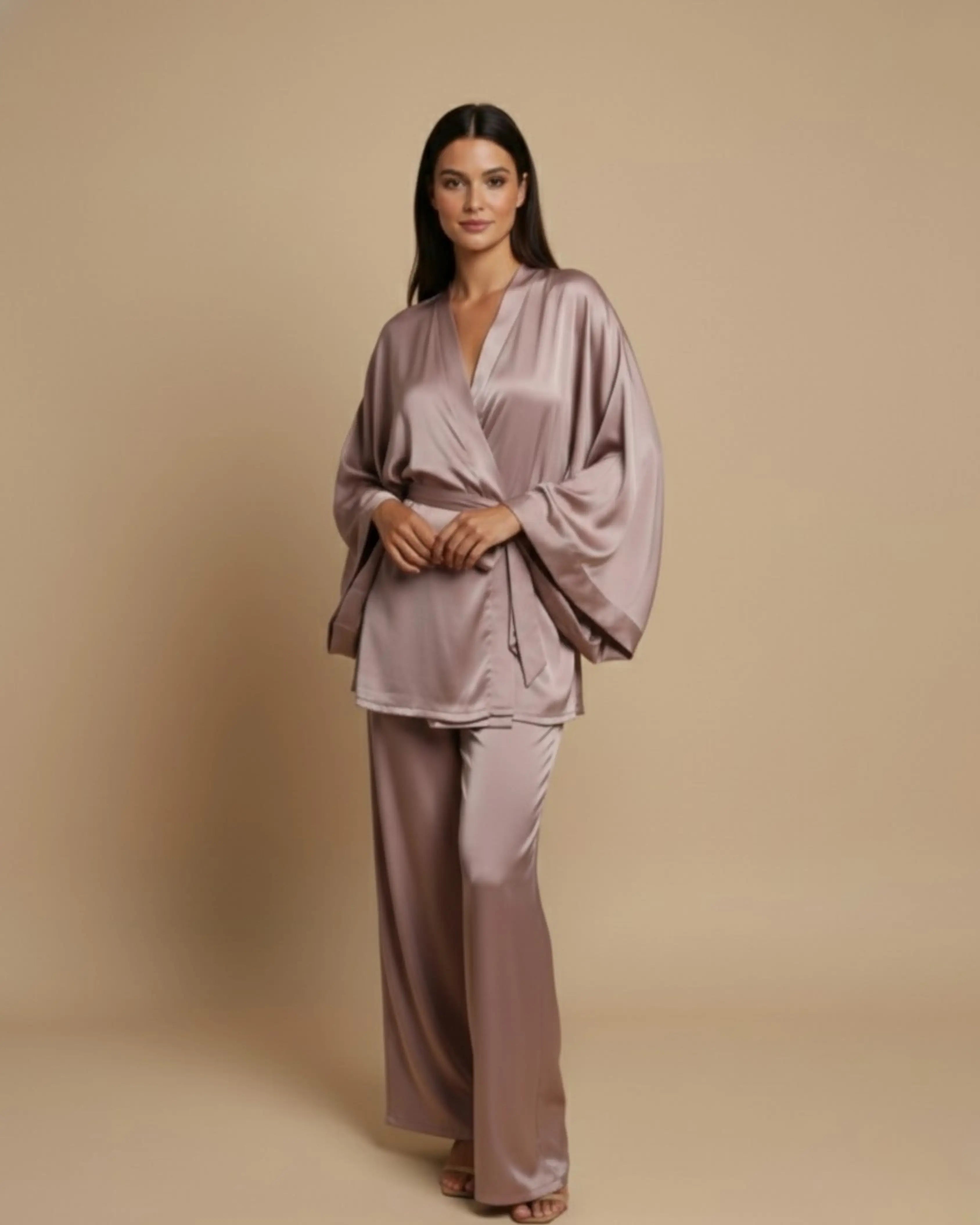 The Rose Gold Kimono Set