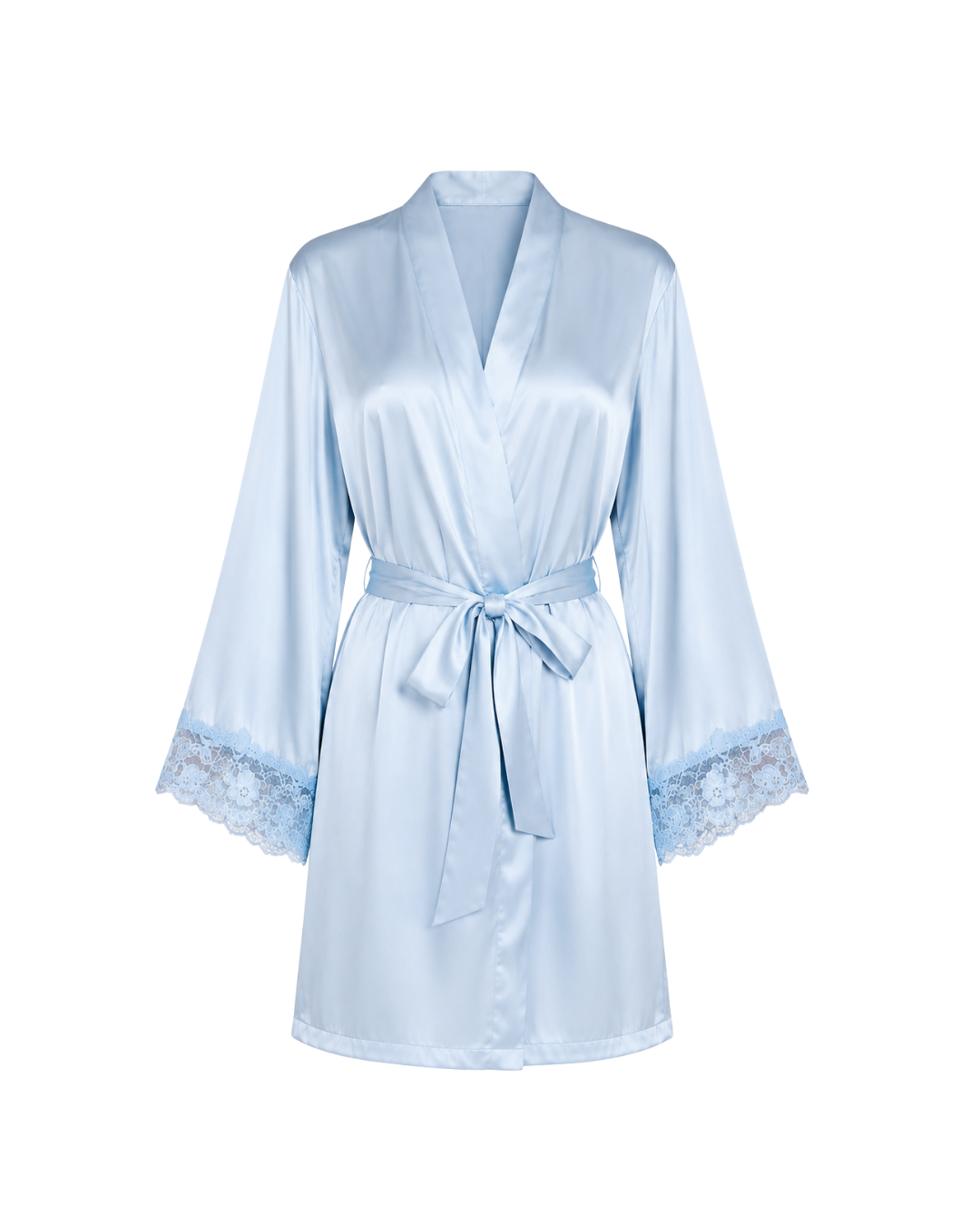 The Light Blue Lace Robe