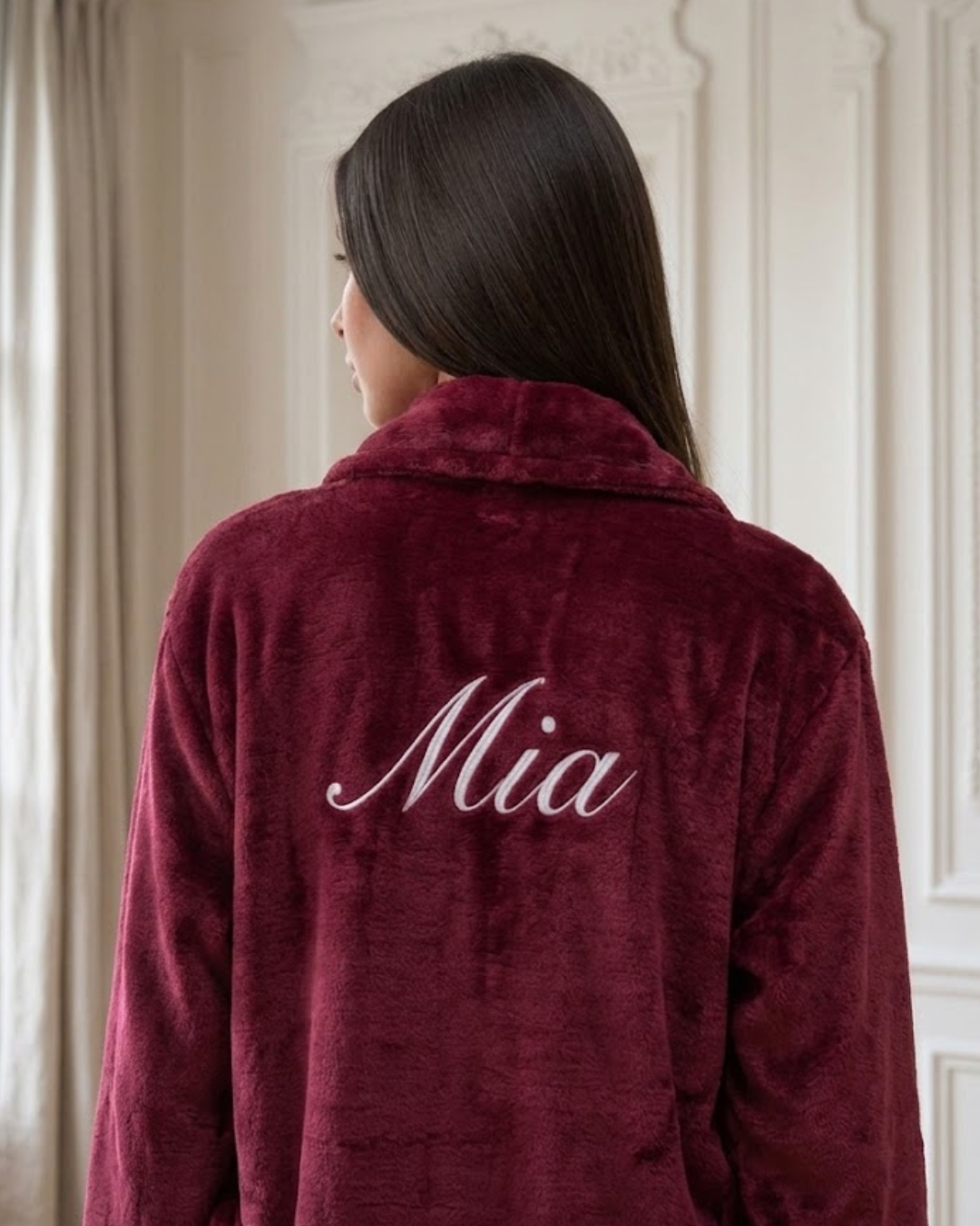 The Burgundy Winter Robe