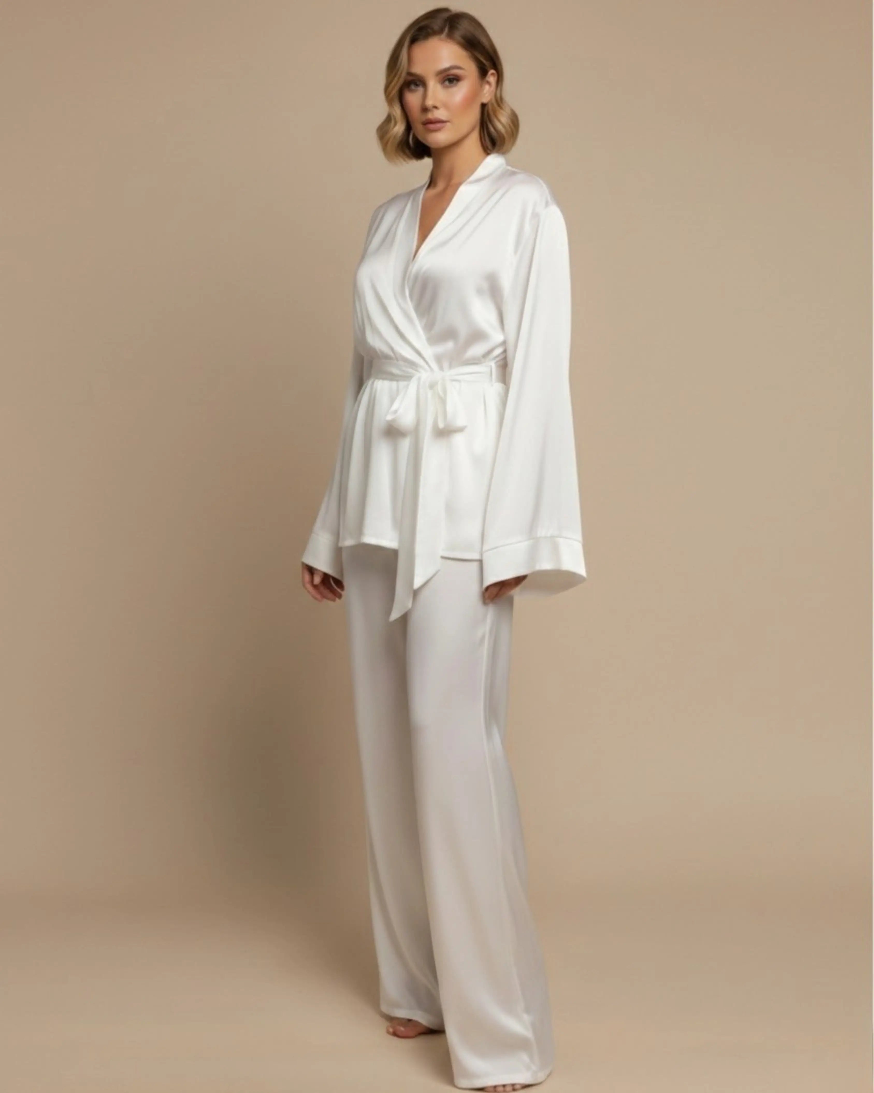 The Pure White Kimono Set