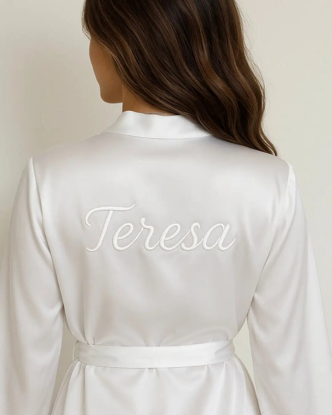 The Feather Satin Robe