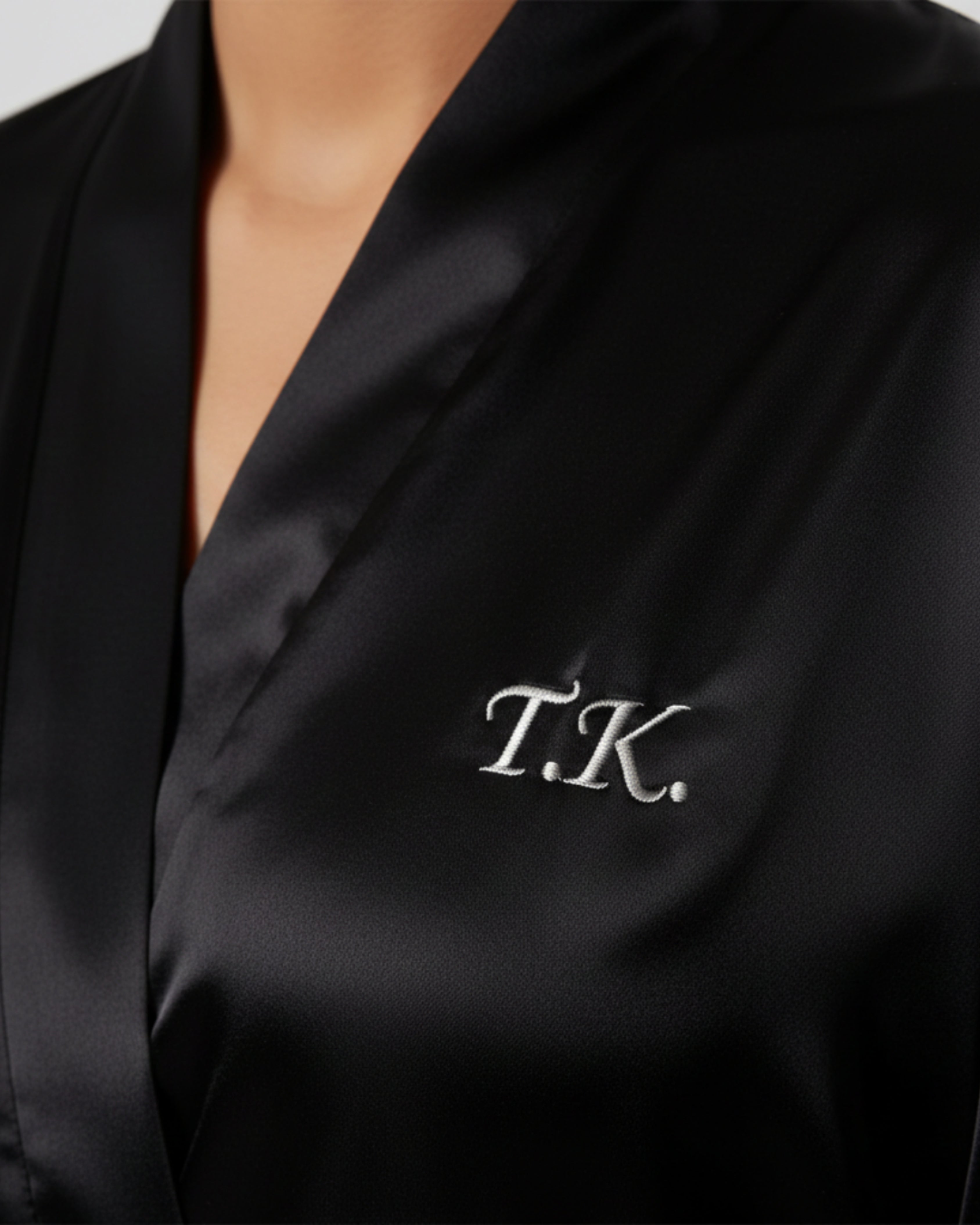 The Black Long Kimono