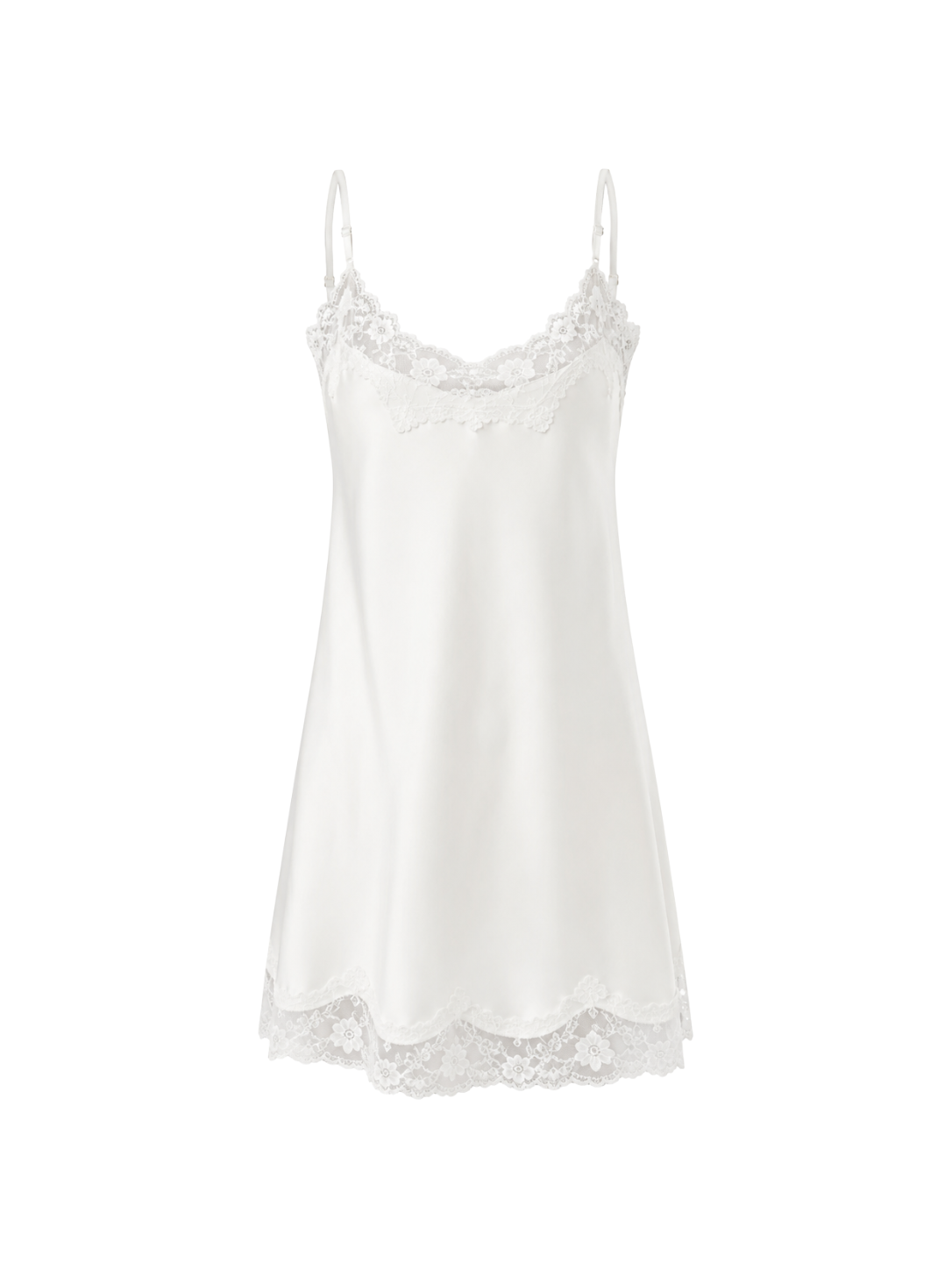 The Pure White Lace Slip