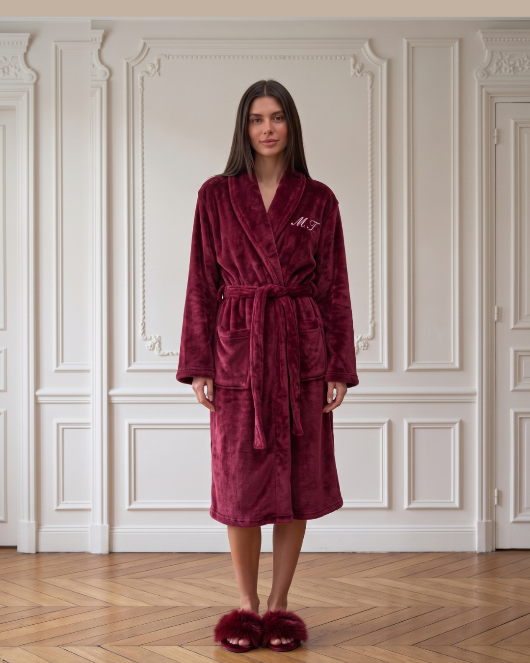 The Burgundy Winter Robe