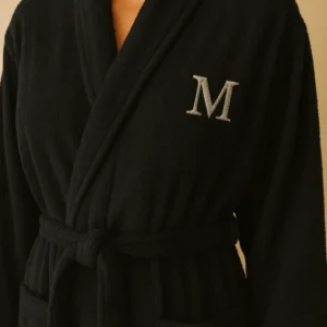 The Maison Luxe Bathrobe - Black