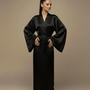 The Black Long Kimono