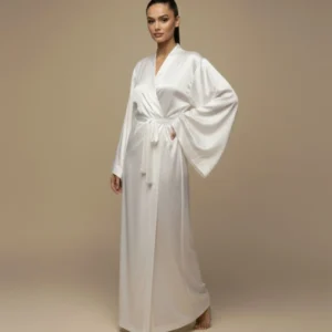 The Pure White Long Kimono